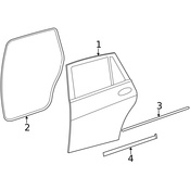 Mercedes Door Seal - Genuine Mercedes 2516903762