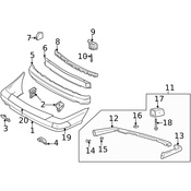 Volvo Spoiler Clip - Genuine Volvo 1349895