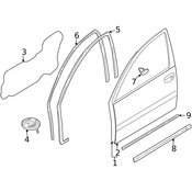 Volvo Door Molding - Genuine Volvo 30621394