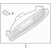 Volvo Side Marker Light Assembly - Genuine Volvo 30621944