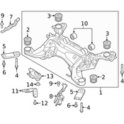 Volvo Suspension Subframe Bushing - Genuine Volvo 32292938