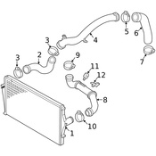 Volvo Turbocharger Intercooler Pipe - Genuine Volvo 30639345