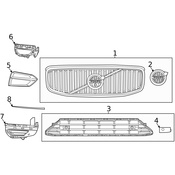 Volvo Grille - Genuine Volvo 32296070