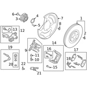 Volvo Disc Brake Pad Set - Genuine Volvo 32302586