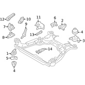 Volvo Engine Mount Bracket - Genuine Volvo 30645754
