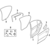 Volvo Door Seal - Genuine Volvo 30649295