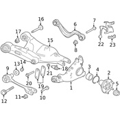 Jaguar Control Arm Bolt - Genuine Jaguar T2H5903