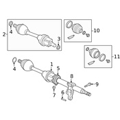 Volvo CV Joint Boot Kit - Genuine Volvo 32324097