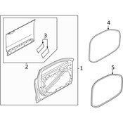 Volvo Door Seal - Genuine Volvo 32328845