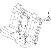 Volvo Seat Belt Receptacle - Genuine Volvo 31462139