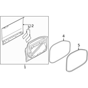 Volvo Door Seal - Genuine Volvo 32342432
