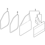 Volvo Door Seal - Genuine Volvo 32342436