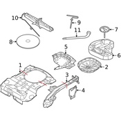 Volvo Floor Pan Heat Shield - Genuine Volvo 30681955