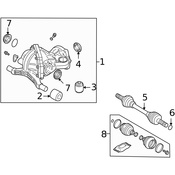 Volvo Differential Housing Insulator - Genuine Volvo 30684291