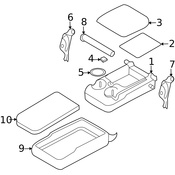 Volvo Seat Armrest - Genuine Volvo 30697092