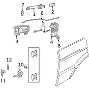 Land Rover Door Latch Cable - Genuine Land Rover FQZ100530