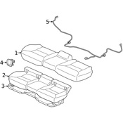 Volvo Seat Cushion Pad - Genuine Volvo 32367366
