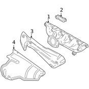 Volvo Exhaust Manifold Heat Shield - Genuine Volvo 30713254