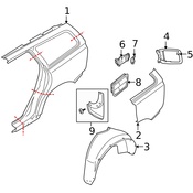 Volvo Fuel Filler Door Lock Actuator - Genuine Volvo 30716754