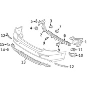 Volvo Bumper Cover Support Rail - Genuine Volvo 32390721