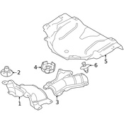 Volvo Floor Pan Heat Shield - Genuine Volvo 32392091