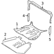Volvo Radiator Support Air Deflector - Genuine Volvo 30730518