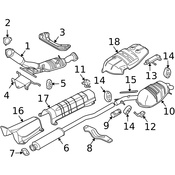 Volvo Exhaust Heat Shield - Genuine Volvo 30742916