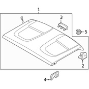 Volvo Luggage Compartment Cover - Genuine Volvo 32353847