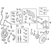 Land Rover Disc Brake Caliper Guide Pin Bolt - Genuine Land Rover LR000698