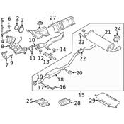Land Rover Exhaust Clamp - Genuine Land Rover LR000953