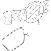Volvo Hybrid Charging Port Pocket - Genuine Volvo 32357580
