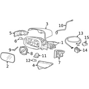 Volvo Door Mirror Cover - Genuine Volvo 30745090