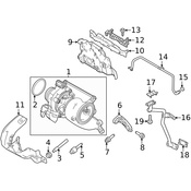Volvo Turbocharger Oil Line Gasket - Genuine Volvo 32402448