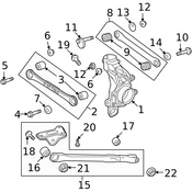 Land Rover Suspension Control Arm - Genuine Land Rover LR001175