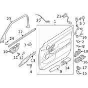 Land Rover Door Interior Trim Panel Retainer - Genuine Land Rover LR001790