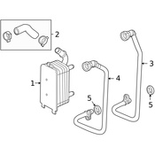 Land Rover Engine Coolant Hose - Genuine Land Rover LR003132