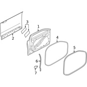 Volvo Door Seal - Genuine Volvo 31395124