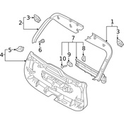 Volvo Liftgate Trim - Genuine Volvo 32216236
