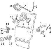 Volvo Door Check Cover - Genuine Volvo 3509709