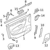 Volvo Interior Window Weather Strip - Genuine Volvo 30762383