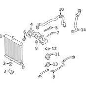 Land Rover Radiator Insulator - Genuine Land Rover LR007399