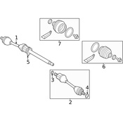 Volvo CV Axle Assembly - Genuine Volvo 36003732