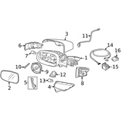 Volvo Door Wiring Harness - Genuine Volvo 30762491