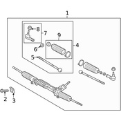 Land Rover Steering Tie Rod Nut - Genuine Land Rover LR010520