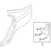 Volvo Mud Guard - Genuine Volvo 30796915