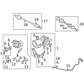Land Rover Axle Shaft Seal - Genuine Land Rover LR023440