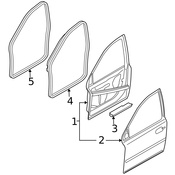 Volvo Door Seal - Genuine Volvo 30799576