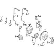 Volvo Brake Dust Shield - Genuine Volvo 30818029
