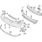 Volvo Bumper Trim - Genuine Volvo 30882348