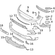 Volvo Headlight Washer Cover - Genuine Volvo 39839830